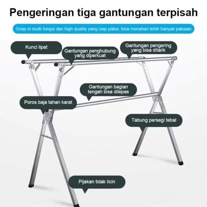 New Product - Jemuran Baju Besi Ori Kuat Kokoh Jemuran Baju Murah Catalina Store