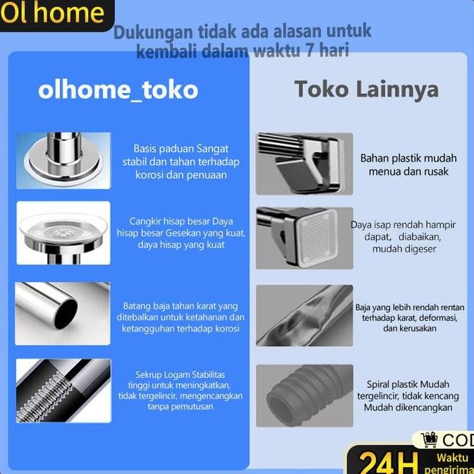 New Product - Tiang Gorden Fleksibel Jemuran Baju Tiang Jemuran Portable Stainless Catalina Store