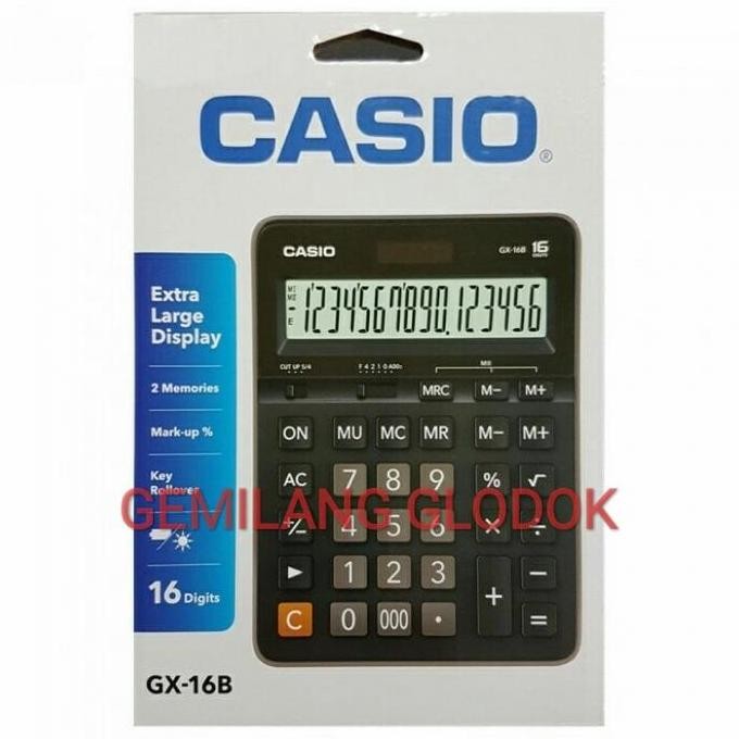 

New Product - Casio Gx-16B | Gx 16B | New Kalkulator/ Calculator 16 Digits | Gx16B Kiarastoreku