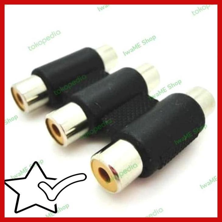 [IWS] CONVERTER AUDIO 1RCA - 2RCA - 3 RCA - JACK EXTENSION AUDIO RCA FEMALE