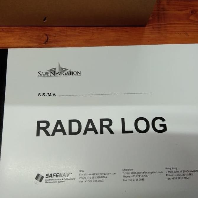 

Radar Log Book / Buku Jurnal Radar Co