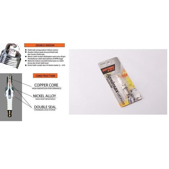 Busi Yamaha Freego Free Go - Nouvo - Crypton - Daytona Iridium 3398