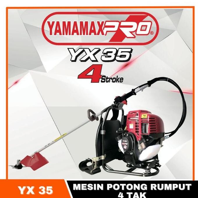 (Allthebest) Mesin Potong Rumput YAMAMAX PRO YX35 4 TAK Alat Rumput YX 35