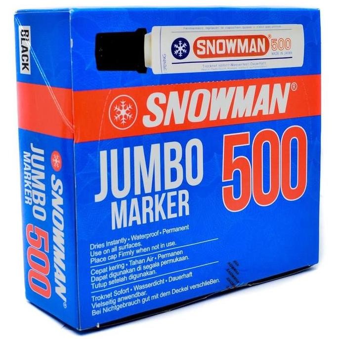 

Spidol Permanen Jumbo Snowman 500 (1 Lsn / 12 Pcs) Co