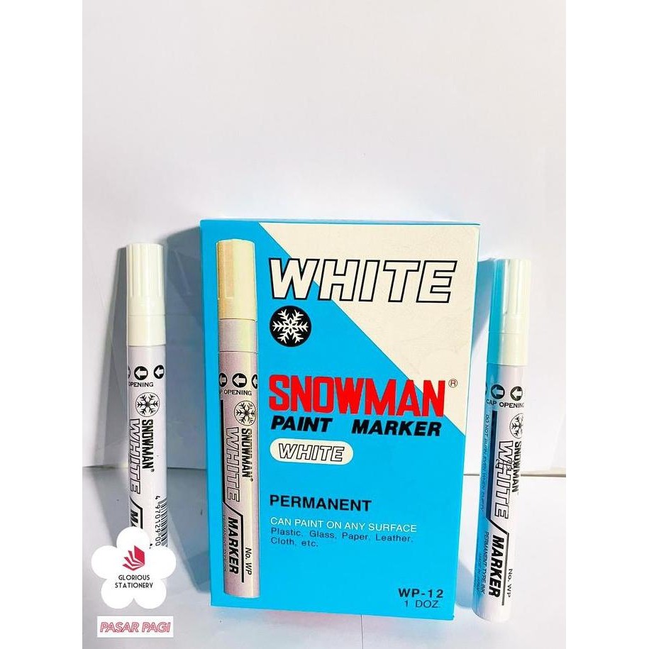 

Spidol Paint Marker White Snowman Co