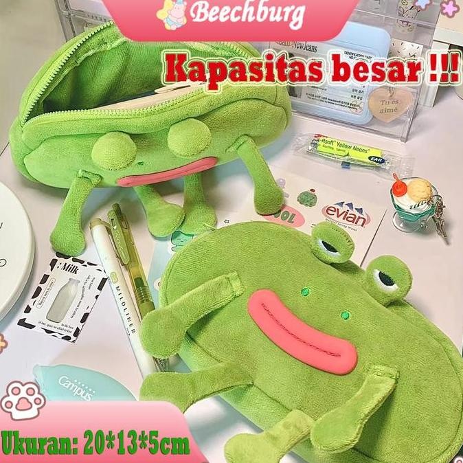 

[Pengiriman Lokal] Tempat Pensil Pembelajaran Yang Lucu Tas Penyimpanan Katak Kartun Yang Lucu Tempat Pensil Perlengkapan Sekolah Kapasitas Besar Co