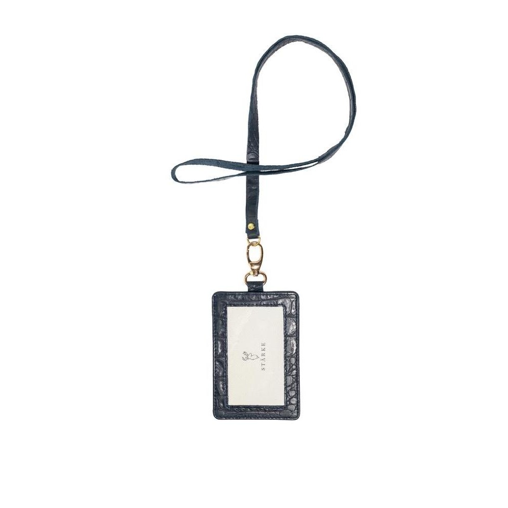 

Name Tag Kulit Asli Id Card Holder Lanyard Kulit Asli Fury Chital Blue Co