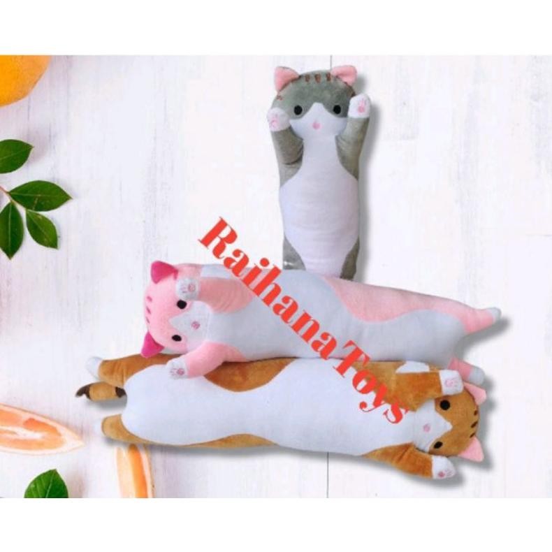 Guling Kucing Panjang/Bantal Guling Kucing/Boneka Kucing Murah New