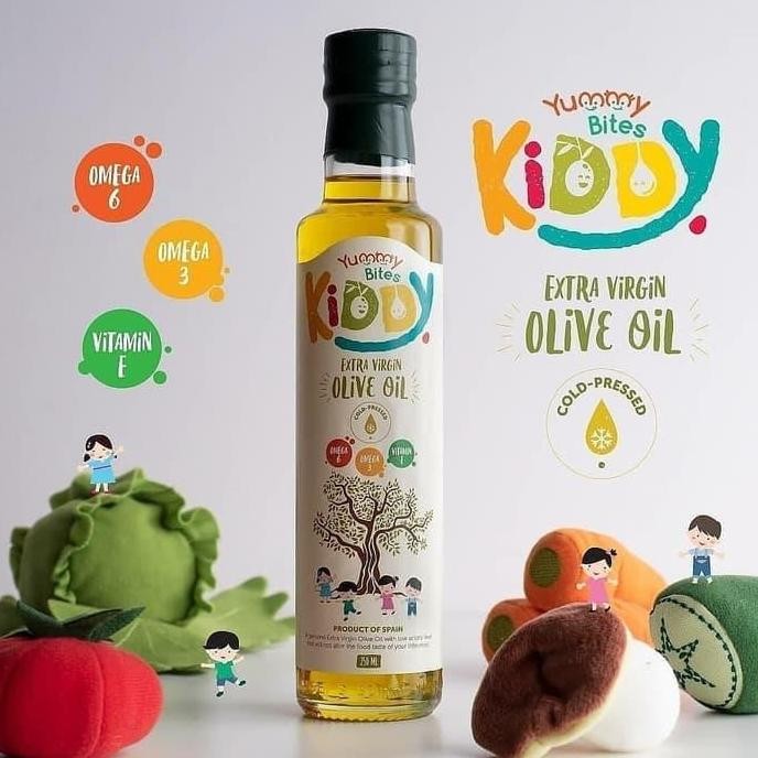 

Grosir Yummy Bites Kiddy Extra Virgin Olive Oil 250Ml Diperkaya Vitamin E Omega 3 & 6 Untuk Kesehatan Si Kecil