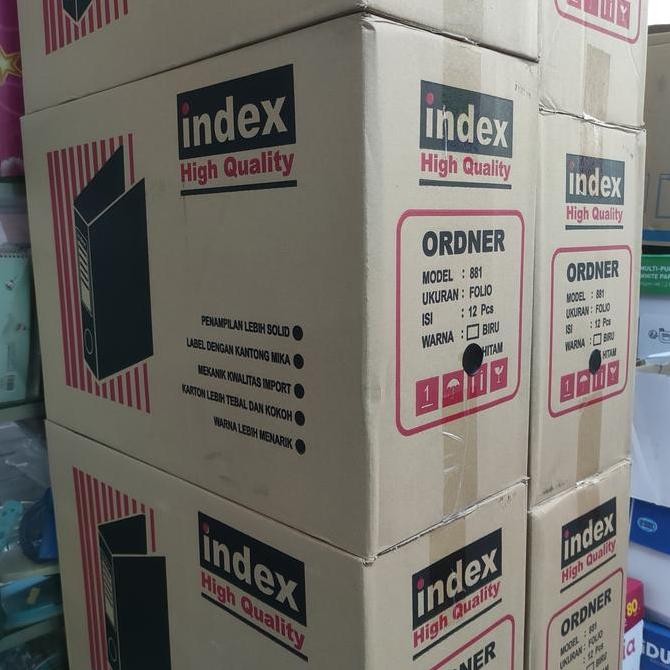 

Index Ordner Folio 881 Hitam 1 Dus (12 Pcs) Co
