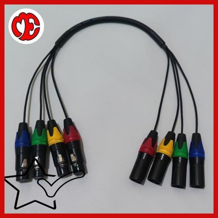 [IWS] KABEL SNAKE ISI 4 KOMPLIT JACK XLR MALE/FEMALE 20METER