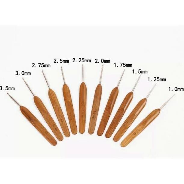 Jarum Rajut Crochet Hook Hakpen Rajut Lace Kayu Co