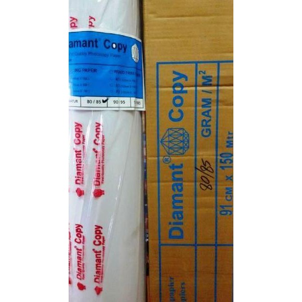 

Kertas Kalkir A0 150Mtr 80-85 Gram Diamant Co