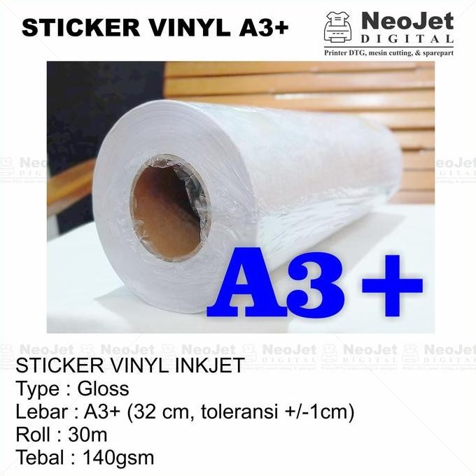 

Sticker Vinyl A3+ Coating Dan 6 Botol Tinta Artpaper Cmyk Lc Lm Co