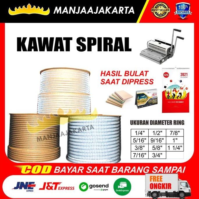

Kawat Spiral Wbi No.8 Putih Ring Kawat Kalender 1/2 Putih Kalendermeja Co