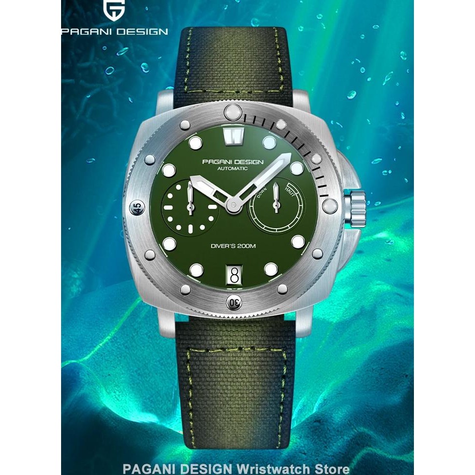 PAGANI DESIGN 2023 NEW 1767 Mens Sports Automatic Mechanical Watches Sapphire Stainless Steel 20Bar 