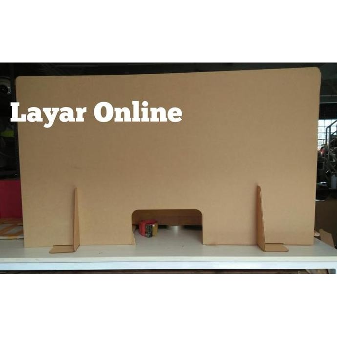 

Sekat Acrylic 2Mm Lebar 160X60Cm Meja Teller Kasir Partisi Pembatas Co