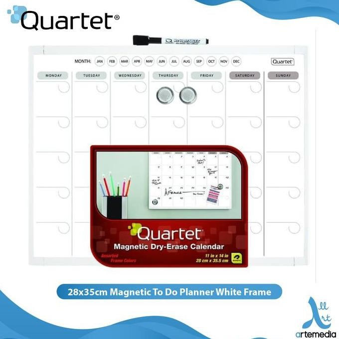 

Quartet Whiteboard - Whiteframe Planner 11'X14' (28Cmx36Cm) Co