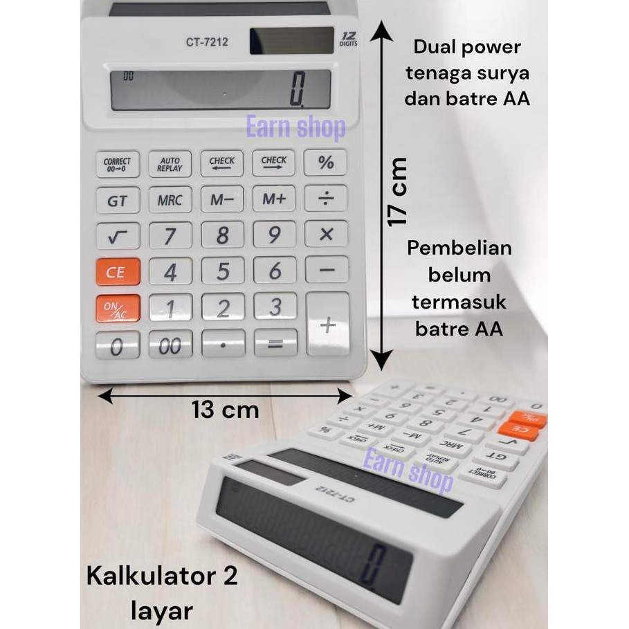 

Kalkulator Dua Layar Ctz Ct-7212 Digit Hitam Dan Putih Co