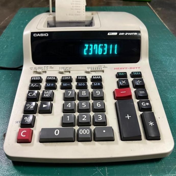 

Casio Dr 240Tm Kalkulator Printing 14 Digits Co