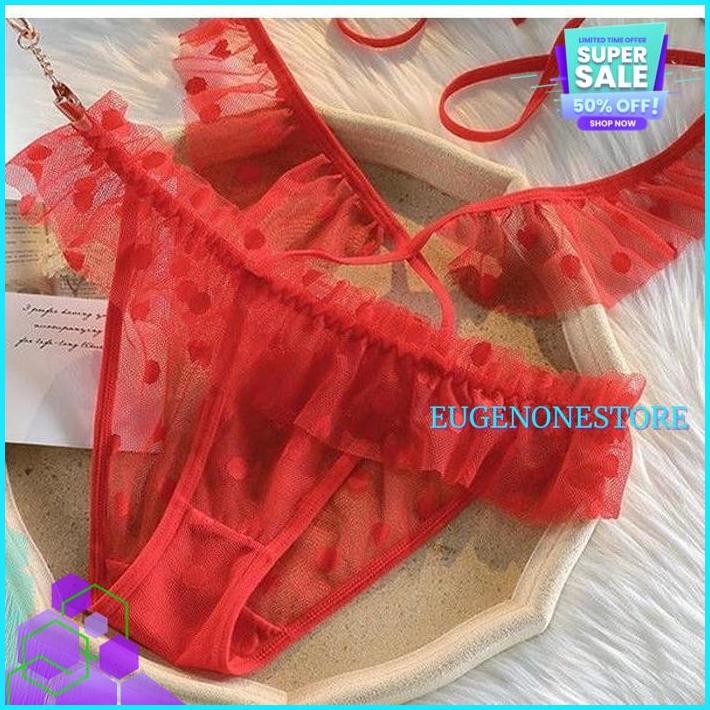 CELANA DALAM SEXY TALI SILANG G STRING TRANSPARAN RENDA CD WANITA C- BEST SELLER
