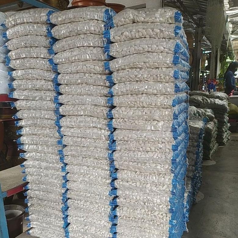 Kmb_12 Batu Hias Koral Putih Kupang Karung 12 Kg/Batu Taman/Batu Putih Ez23