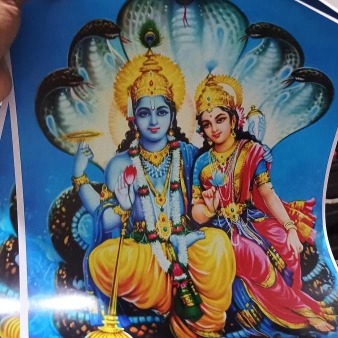 @#@#@#] poster kertas A3 Sri Wisnu Laksmi Dewi Laksmi Narayana
