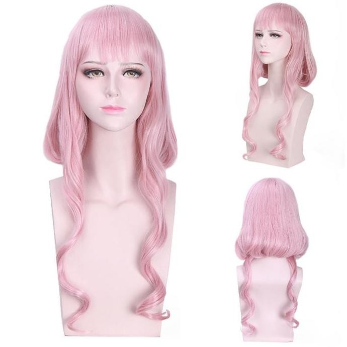 ''Terlaris" Lol-127 Wig Rambut Palsu Cosplay Love Nikki Wedding Pink Murah