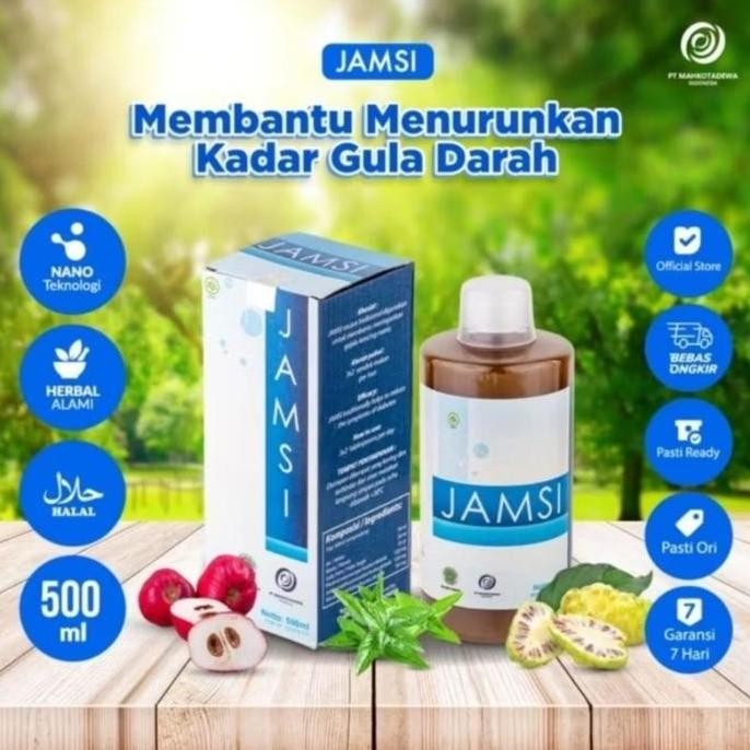 TERLARIS - JAMSI 500ML - JAMSI JAMU DIABETES KENCING MANIS HERBAL ALAMI ORIGINAL