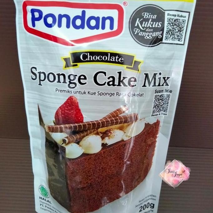 

Produk Unggulan] pondan sponge cake kukus dan panggang mix200gr all varian
