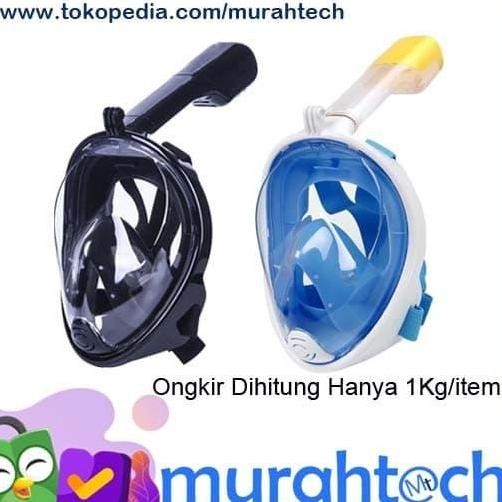 Masker Selam Snorkel Full Face Snorkeling Full Face Diving Mask