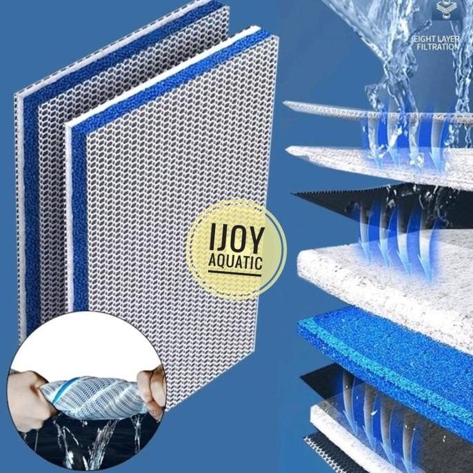 lge Busa filter akuarium 8D Honeycomb media filter akuarium