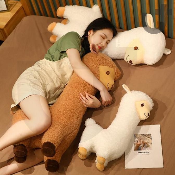 Bantal Llama Alpaca Domba Cushion Plushie Gift Boneka Lucu Hadiah Giant Besar Kado Ultah SS