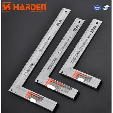 

Penggaris siku aluminium 25cm CM dan Inch / Professional Aluminum Try Square 250mm HARDEN