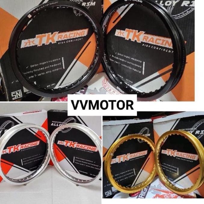 VELG JARI JARI TK RACING 1 SET 2PCS UK 215/250 250/300 300/350 RING 17 ORI TK