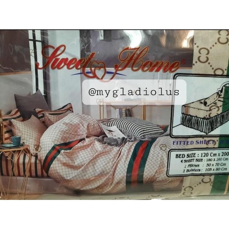 Motif Terbaru  READY Sprei Jepang dan Polos Katun merk Sweet Home ASLI 100% ukuran 100 120 140 160 1