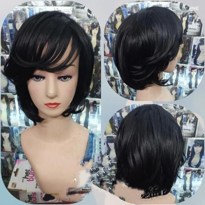 Wig Pendek Wanita Rambut Palsu