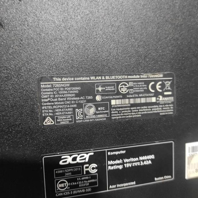 Komputer Cpu Mini Acer Veriton N4640G Core I3 6100T Gen 6 Mini Pc Acer New Stok