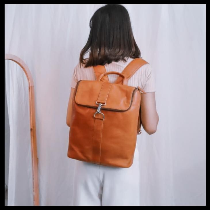 Bucini Ade Medium Leather Backpack - Tas Ransel Kulit Sapi Pull Up Harga Promo