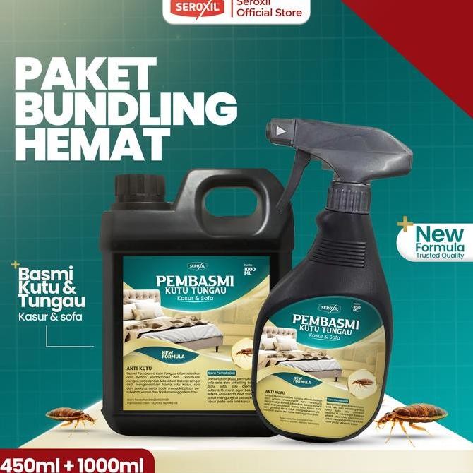 Seroxil ANTI TUNGAU Spray Cairan Pembasmi Anti Kutu Busuk Tungau Pada Kasur & Sofa