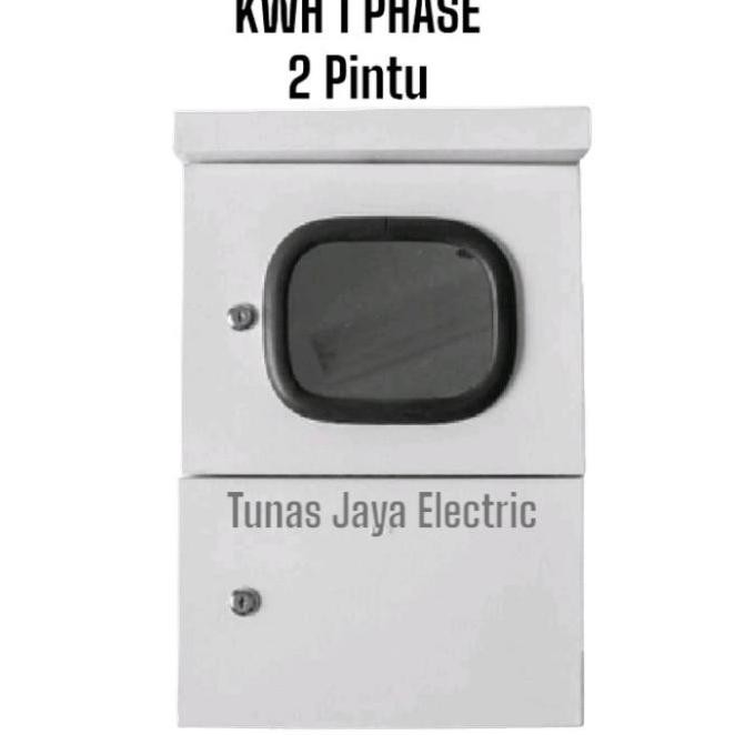 Box Panel KWH Meter 1Phase (Kaca 2Pintu) Model Topi OUTDOOR