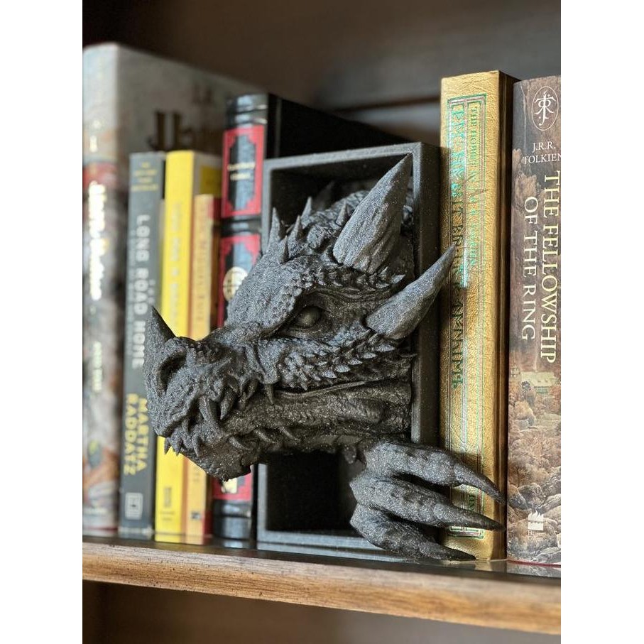 

NEW Book Nook 3D Pembatas Buku Bookend Bookshelf End Shelf DIY Insert Dragon