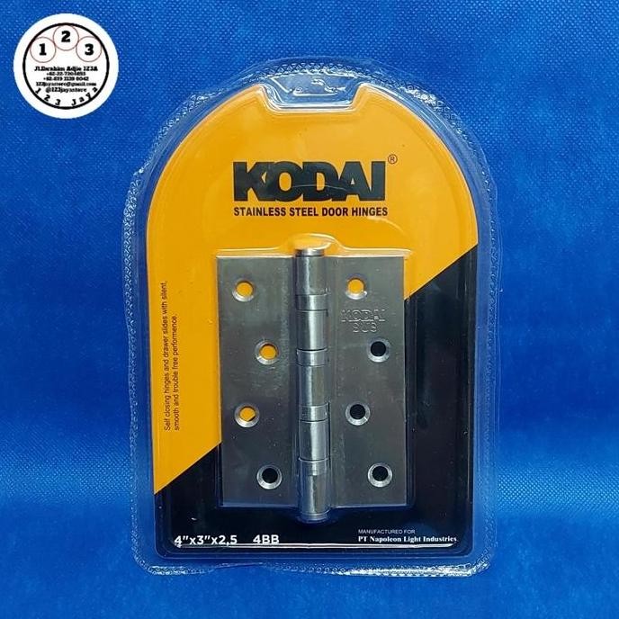 Engsel Kupu-Kupu Kodai 4" Silver