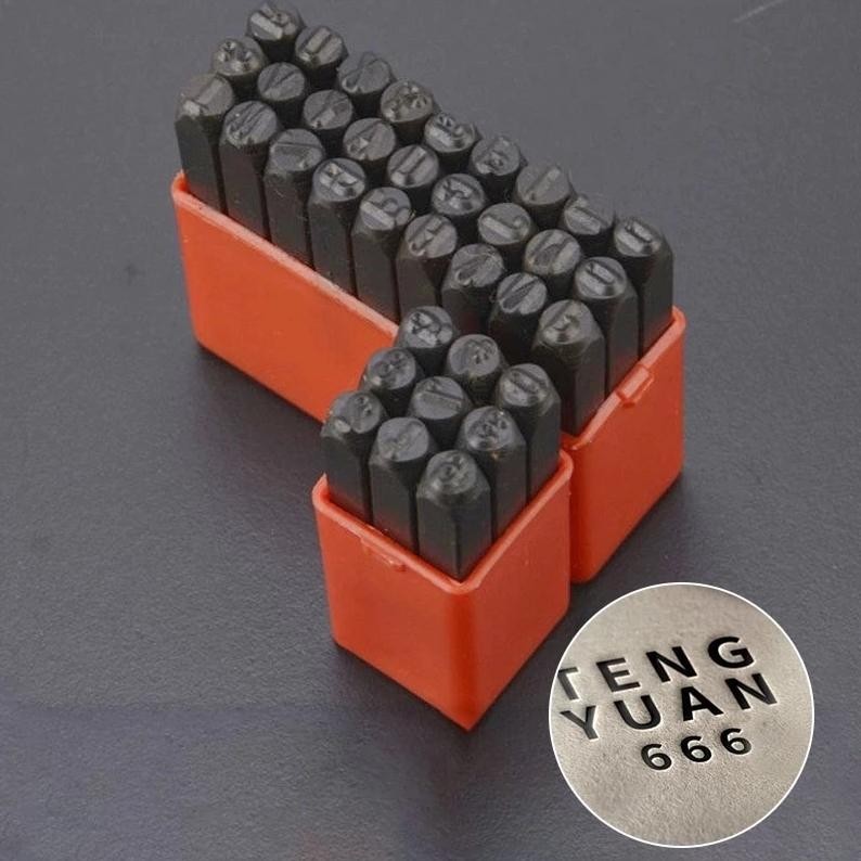 

Premium 36pcs Paket Alat Ketok Huruf Dan Angka Nomor 0-9 Letter A-Z Letter Punch Set Ukuran 4mm Steel Stamp High Quality