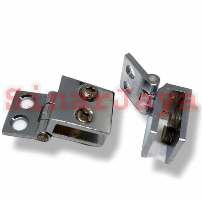 Engsel Jepit Kaca Kayu ke Kaca