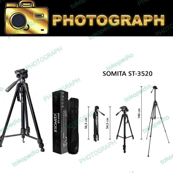 TERMURAH - TRIPOD SOMITA ST-3520 / TRIPOD EXCELL PROMOSS GANTI SOMITA ST 3520