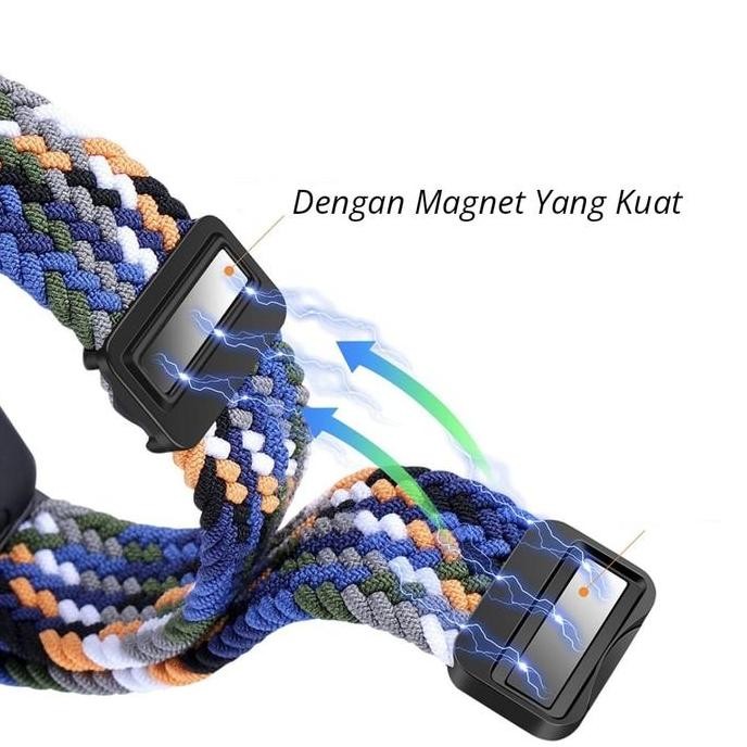 baru Strap Nylon Samsung Galaxy Fit 3 Tali Jam Samsung Galaxy Fit 3 Bahan Nylon Magnet