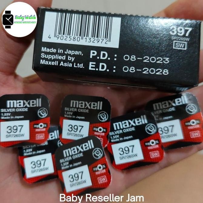 BATERAI MAXELL SR726SW SR726 SR 726 SW 397 BATTERY BATRE murah