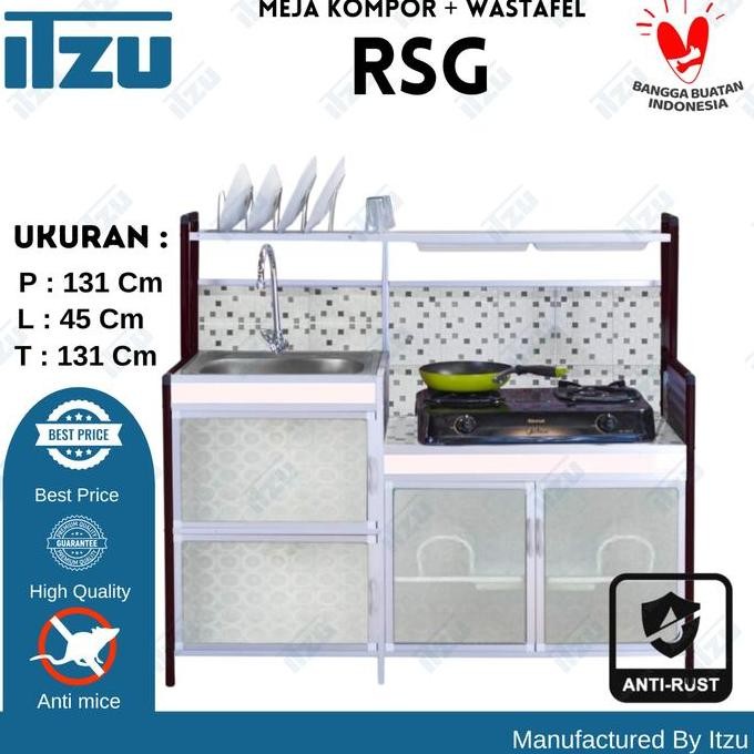 TERMURAH - Rak Cuci Piring / Wastafel + Meja Kompor Serbaguna