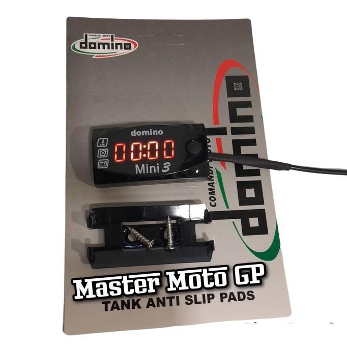 Volt meter 3in1 Domino Voltmeter jam suhu mini 3 Domino 5,7cm